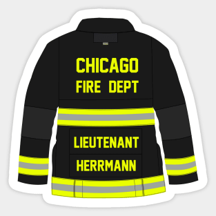 CHICAGO FIRE - LIEUTENANT HERRMANN - TURN OUT COAT Sticker